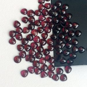 Shop Garnet Cabochons! 5-5-6mm Mozambique Garnet Heart Cabochons, Garnet Plain Heart Flat Back Cabochons, Garnet For Jewelry (5Pcs To 25 Pcs Options)  – KS3229 | Natural genuine stones & crystals in various shapes & sizes. Buy raw cut, tumbled, or polished gemstones for making jewelry or crystal healing energy vibration raising reiki stones. #crystals #gemstones #crystalhealing #crystalsandgemstones #energyhealing #affiliate #ad