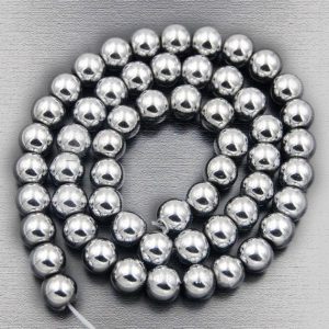 Shop Hematite Round Beads! Wholesale Silver Hematite Beads, Silver beads, Silver Gemstone Beads, Natural Hematite Beads, Round Natural Beads, . 4mm 6mm 8mm 10mm 12 mm | Natural genuine round Hematite beads for beading and jewelry making.  #jewelry #beads #beadedjewelry #diyjewelry #jewelrymaking #beadstore #beading #affiliate #ad
