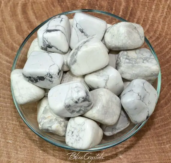 1 Xl White Howlite Chunky Tumbled Stone For Medicine Bag Metaphysical Jewelry & Crafts #hl01