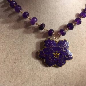 Shop Jade Pendants! Purple Necklace – Flower Pendant Jewelry – Chunky – Statement – Gold Jewellery – Jade Gemstone Jewelry | Natural genuine Jade pendants. Buy crystal jewelry, handmade handcrafted artisan jewelry for women.  Unique handmade gift ideas. #jewelry #beadedpendants #beadedjewelry #gift #shopping #handmadejewelry #fashion #style #product #pendants #affiliate #ad