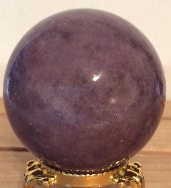 Lepidolite Sphere, Sphere 50mm ,healing Stone, Healing Crystal, Chakra Stone, Spiritual Stone