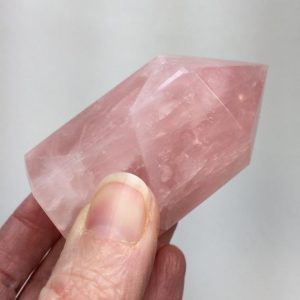 Shop Rose Quartz Points & Wands! 3" ROSE QUARTZ Crystal Point – Polished Natural Crystal – Stone Tower – Healing Crystal – Meditation Crystal – Display – From Brazil – 169g | Natural genuine stones & crystals in various shapes & sizes. Buy raw cut, tumbled, or polished gemstones for making jewelry or crystal healing energy vibration raising reiki stones. #crystals #gemstones #crystalhealing #crystalsandgemstones #energyhealing #affiliate #ad