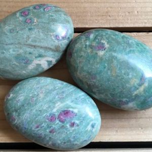 Shop Palm Stones! Ruby Fuchsite Palm Stone, Healing Stone, Healing Crystal, Chakra  Stone, Spiritual Stone | Natural genuine stones & crystals in various shapes & sizes. Buy raw cut, tumbled, or polished gemstones for making jewelry or crystal healing energy vibration raising reiki stones. #crystals #gemstones #crystalhealing #crystalsandgemstones #energyhealing #affiliate #ad