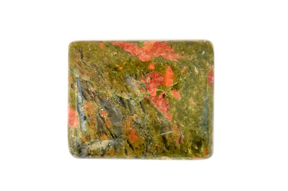 Unakite Rectangle Cabochon (23mm X 19mm X 5mm) - Cabochon Stone - Cabochon Gemstone- Unakite Gemstone - Crystal Healing