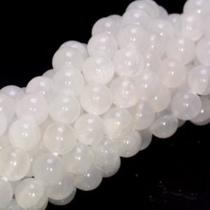 Shop Selenite Beads! 6mm Genuine Selenite White Gemstone Grade AAA Round Loose Beads 15.5 inch Full Strand LOT 1,2,6,12 and 50 (80006547-889) | Natural genuine round Selenite beads for beading and jewelry making.  #jewelry #beads #beadedjewelry #diyjewelry #jewelrymaking #beadstore #beading #affiliate #ad