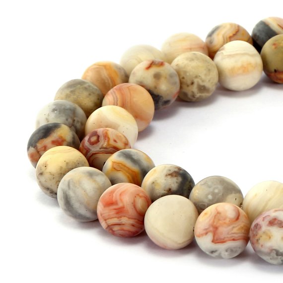 7-8MM Crazy Lace Agate Beads Star Cut Faceted Grade AAA Natural Loose Beads 7" 