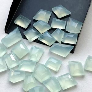 Shop Aquamarine Stones & Crystals! 13-17mm Aquamarine Chalcedony Fancy Cut Flat Back Cabochons, Aquamarine Chalcedony For Jewelry, Aqua Chalcedony (5Pcs To 10Pcs Option) | Natural genuine stones & crystals in various shapes & sizes. Buy raw cut, tumbled, or polished gemstones for making jewelry or crystal healing energy vibration raising reiki stones. #crystals #gemstones #crystalhealing #crystalsandgemstones #energyhealing #affiliate #ad