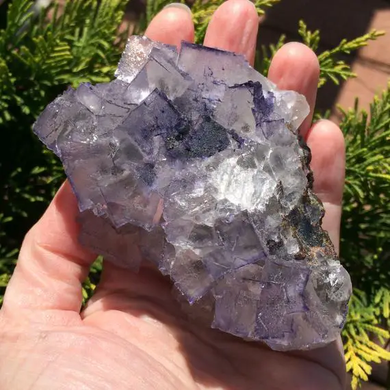 Fluorite With Sphalerite Crystal Cluster - Raw Natural Mineral - Rough Specimen - Healing Crystal - Meditation Stone - From Tennessee - 398g