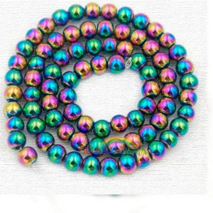 Shop Hematite Round Beads! Natural Multi Color Hematite Beads, 2mm 3mm 4mm 6mm 8mm 10mm Round Hematite beads, Spacer Multi Color Hematite Gemstone beads, Jewelry beads | Natural genuine round Hematite beads for beading and jewelry making.  #jewelry #beads #beadedjewelry #diyjewelry #jewelrymaking #beadstore #beading #affiliate #ad