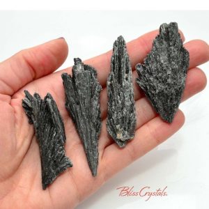 Shop Kyanite Stones & Crystals! 1 Large KYANITE Rough Fan for Wire Wrap #BK41 | Natural genuine stones & crystals in various shapes & sizes. Buy raw cut, tumbled, or polished gemstones for making jewelry or crystal healing energy vibration raising reiki stones. #crystals #gemstones #crystalhealing #crystalsandgemstones #energyhealing #affiliate #ad