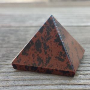 Shop Mahogany Obsidian Shapes! MAHOGANY OBSIDIAN natural Medium gemstone crystal pyramid 27-30mm | Natural genuine stones & crystals in various shapes & sizes. Buy raw cut, tumbled, or polished gemstones for making jewelry or crystal healing energy vibration raising reiki stones. #crystals #gemstones #crystalhealing #crystalsandgemstones #energyhealing #affiliate #ad