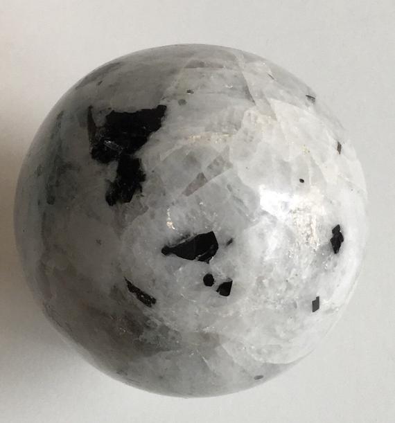 Rainbow Moonstone Sphere, 55mm Gemstone Sphere, Stone Of New Beginnings, Healing Crystal, Chakra Stone, Spiritual Stone