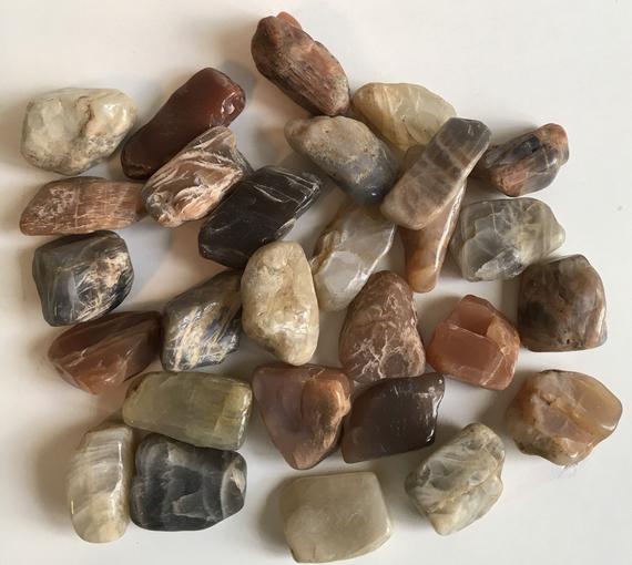 Moonstone Gemstone, Healing Stone, New Beginnings Healing Crystal, Spiritual Stone, Meditation, Tumbled Stone, Chakra Stone