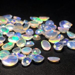 Shop Opal Cabochons! 3x4mm-4x6mm Ethiopian Opal Rose Cut Flat Back Cabochons, Natural Fire Rare Ethiopian Opal Oval Cabochons For Jewelry (5Pcs To 10Pcs Options) | Natural genuine stones & crystals in various shapes & sizes. Buy raw cut, tumbled, or polished gemstones for making jewelry or crystal healing energy vibration raising reiki stones. #crystals #gemstones #crystalhealing #crystalsandgemstones #energyhealing #affiliate #ad