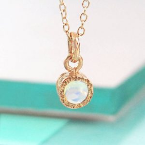 Shop Opal Pendants! Opal October Birthstone Necklace Rose Gold Pendant Gemstone Necklace Anniversary Gift Birthstone Necklace For Mom Bridesmaid Gift | Natural genuine Opal pendants. Buy crystal jewelry, handmade handcrafted artisan jewelry for women.  Unique handmade gift ideas. #jewelry #beadedpendants #beadedjewelry #gift #shopping #handmadejewelry #fashion #style #product #pendants #affiliate #ad