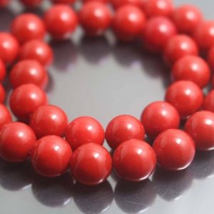 Shop Pearl Round Beads! Red South Sea Shell Pearl Beads,6mm/8mm/10mm/12mm Smooth and Round Beads,15 inches one starand | Natural genuine round Pearl beads for beading and jewelry making.  #jewelry #beads #beadedjewelry #diyjewelry #jewelrymaking #beadstore #beading #affiliate #ad
