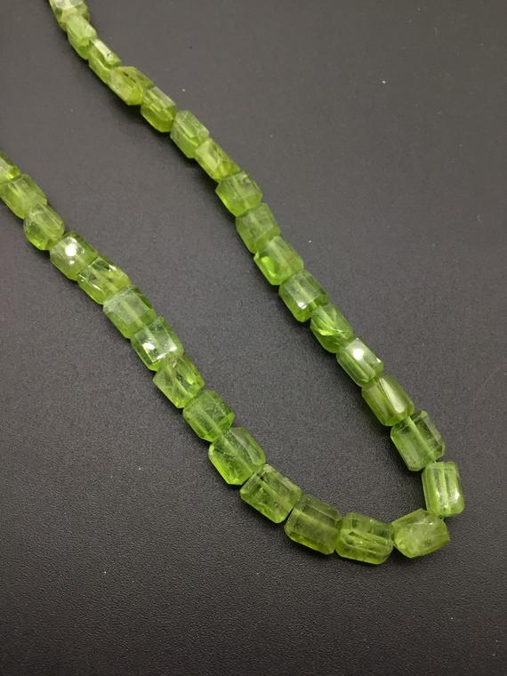Peridot Faceted Uneven Tumbles Natural Gemstone, Gemstone For Jewelry