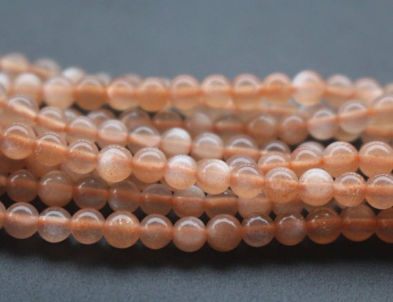 4mm Aa Sunstone Beads,natural Smooth And Round Sunstone Beads,15 Inches One Starand