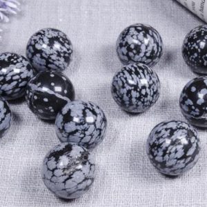 Wholesale Natural Snowflake Obsidian Sphere/Polished Snowflake Obsidian Ball/Gemstone Beads/Decor/DIY Making Jewelry/Gift | Natural genuine stones & crystals in various shapes & sizes. Buy raw cut, tumbled, or polished gemstones for making jewelry or crystal healing energy vibration raising reiki stones. #crystals #gemstones #crystalhealing #crystalsandgemstones #energyhealing #affiliate #ad