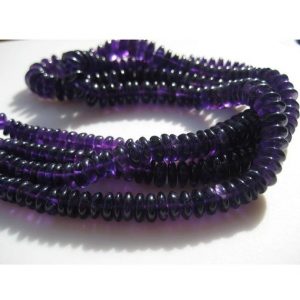 Shop Amethyst Rondelle Beads! 7-10mm Amethyst Plain German Beads, Amethyst Spacer Beads, Amethyst Tyre Beads, Purple Beads, Amethyst For Necklace (8IN To 16IN Options) | Natural genuine rondelle Amethyst beads for beading and jewelry making.  #jewelry #beads #beadedjewelry #diyjewelry #jewelrymaking #beadstore #beading #affiliate #ad