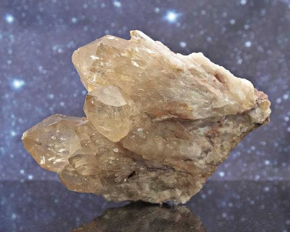 Nice Large Golden Citrine Cathedral Cluster From Congo | All Natural | Lightbrary | Unheated | Rare | 5.04" | 850.4 Grams