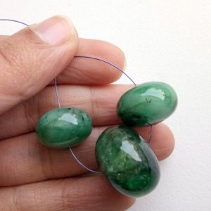 Shop Emerald Rondelle Beads! 17-20mm Emerald Plain Rondelle Bead, Natural Huge Emerald Gemstone, RARE Emerald Rondelle Drilled, 1 Piece Original Emerald – AUSPH52 | Natural genuine rondelle Emerald beads for beading and jewelry making.  #jewelry #beads #beadedjewelry #diyjewelry #jewelrymaking #beadstore #beading #affiliate #ad