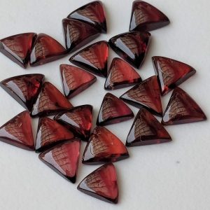 Shop Garnet Cabochons! 6mm Garnet Trillion Cabochons, Natural Flat Back Cabochons, Loose Garnet Plain Trillion, Garnet Jewelry (10Pcs To 100Pcs Options) – PDG94 | Natural genuine stones & crystals in various shapes & sizes. Buy raw cut, tumbled, or polished gemstones for making jewelry or crystal healing energy vibration raising reiki stones. #crystals #gemstones #crystalhealing #crystalsandgemstones #energyhealing #affiliate #ad