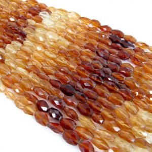 Shop Garnet Bead Shapes! Hessonite Garnet Beads, Shaded Faceted Ovals, 7 Inch Strand, Orange Garnets, Faceted Shaded Ovals, Genuine Hessonite Garnets, Hess200 | Natural genuine other-shape Garnet beads for beading and jewelry making.  #jewelry #beads #beadedjewelry #diyjewelry #jewelrymaking #beadstore #beading #affiliate #ad
