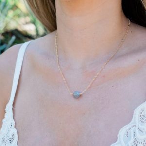Shop Labradorite Necklaces! Small raw grey labradorite crystal nugget necklace in gold, silver, bronze or rose gold – 16" chain with 2" adjustable extender | Natural genuine Labradorite necklaces. Buy crystal jewelry, handmade handcrafted artisan jewelry for women.  Unique handmade gift ideas. #jewelry #beadednecklaces #beadedjewelry #gift #shopping #handmadejewelry #fashion #style #product #necklaces #affiliate #ad