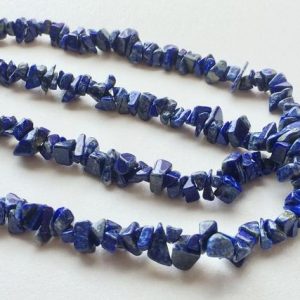 Shop Lapis Lazuli Chip & Nugget Beads! 5.5-6.5mm Lapis Lazuli Chips, Lapis Lazuli Bead, Lapis Lazuli Blue Gemstone, Lapis lazuli For Necklace, 32 Inch (1Strand To 5Strand Options) | Natural genuine chip Lapis Lazuli beads for beading and jewelry making.  #jewelry #beads #beadedjewelry #diyjewelry #jewelrymaking #beadstore #beading #affiliate #ad