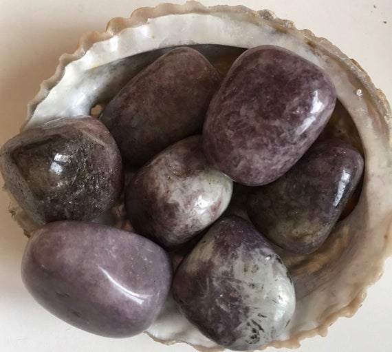 Lepidolite Tumbled Stone, Healing Crystals And Stones, Calming And Soothing Stone,chakra Stone, Spiritual Stone