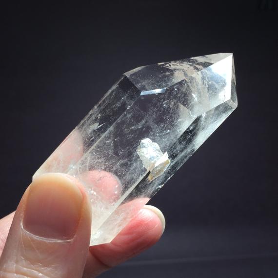 2.7" Bridge Quartz - Generator Crystal - Natural Polished Point - Tower - Healing Crystal - Meditation Stone - Collectible - From Brazil 92g