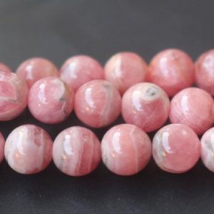 Natural Aaa Rhodochrosite Beads, 6mm / 8mm / 10mm / 12mm Natural Smooth And Round Rhodochrosite Gemstone Beads, 15 Inches One Starand | Natural genuine round Rhodochrosite beads for beading and jewelry making.  #jewelry #beads #beadedjewelry #diyjewelry #jewelrymaking #beadstore #beading #affiliate #ad