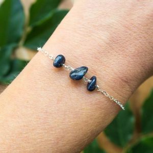 Shop Sapphire Bracelets! Blue sapphire bracelet. Sapphire bracelet. September birthstone bracelet. Blue gemstone bracelet. Sapphire jewelry. Blue crystal bracelet. | Natural genuine Sapphire bracelets. Buy crystal jewelry, handmade handcrafted artisan jewelry for women.  Unique handmade gift ideas. #jewelry #beadedbracelets #beadedjewelry #gift #shopping #handmadejewelry #fashion #style #product #bracelets #affiliate #ad