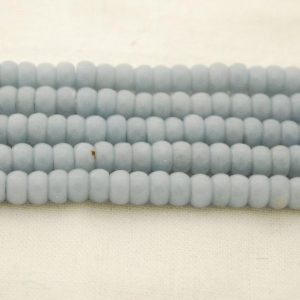 Shop Angelite Beads! High Quality Grade A Natural Angelite Semi-Precious Gemstone Rondelle Spacer Beads – 6mm x 4mm –  15" strand | Natural genuine rondelle Angelite beads for beading and jewelry making.  #jewelry #beads #beadedjewelry #diyjewelry #jewelrymaking #beadstore #beading #affiliate #ad