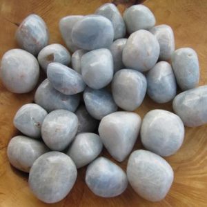 Shop Calcite Stones & Crystals! Blue Calcite 3 / 4 Inch + Tumbled Stone T120 | Natural genuine stones & crystals in various shapes & sizes. Buy raw cut, tumbled, or polished gemstones for making jewelry or crystal healing energy vibration raising reiki stones. #crystals #gemstones #crystalhealing #crystalsandgemstones #energyhealing #affiliate #ad