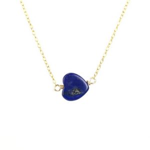 Shop Lapis Lazuli Necklaces! Lapis heart necklace – lapis lazuli necklace – blue heart necklace – love necklace | Natural genuine Lapis Lazuli necklaces. Buy crystal jewelry, handmade handcrafted artisan jewelry for women.  Unique handmade gift ideas. #jewelry #beadednecklaces #beadedjewelry #gift #shopping #handmadejewelry #fashion #style #product #necklaces #affiliate #ad