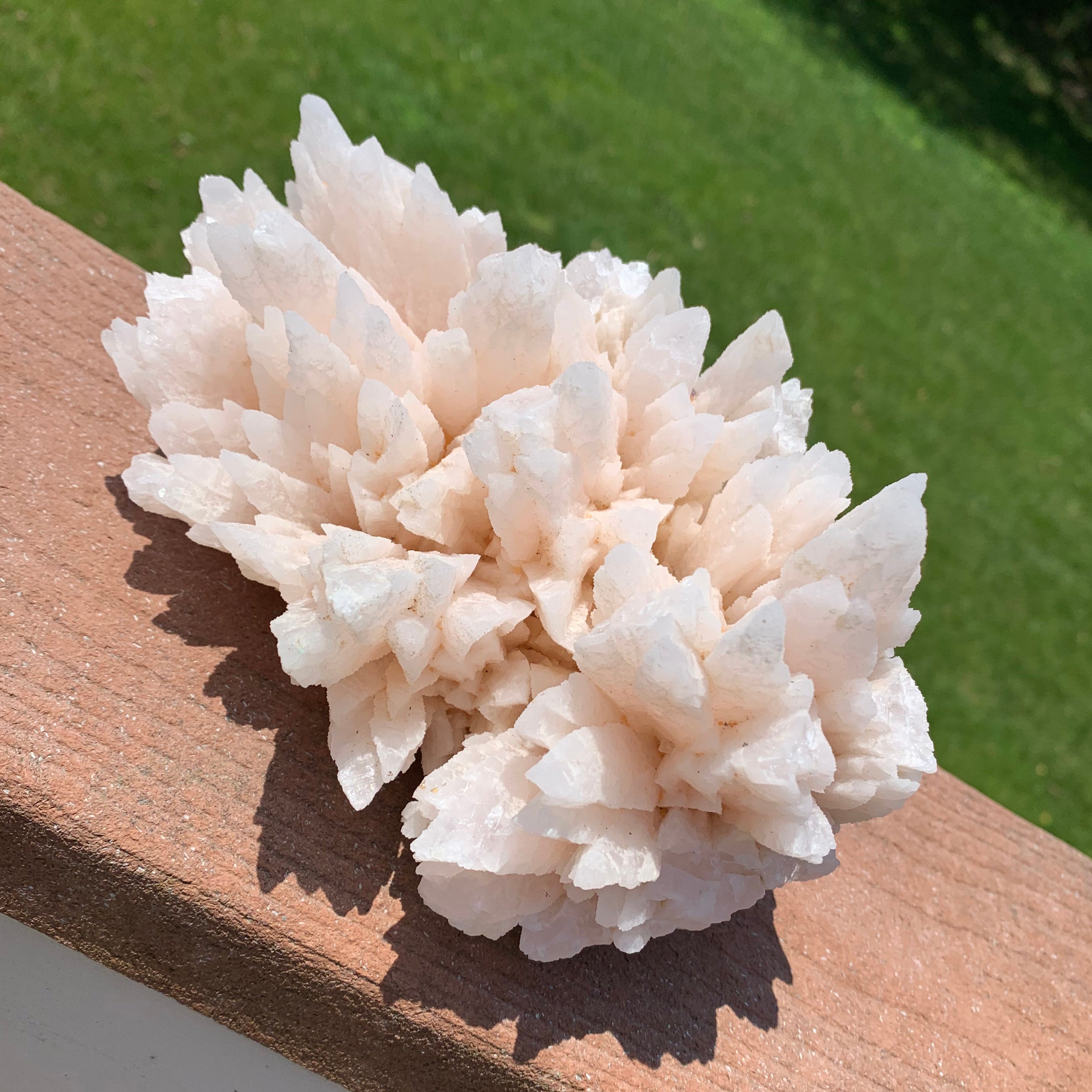 Large Manganoan Calcite Crystal - Raw Mineral Specimen - Natural Stone - Collectible Manganocalcite - Healing Crystal - Meditation Stone 4lb