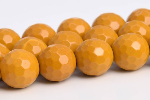 Yellow Mookaite Beads Grade Aaa Genuine Natural Gemstone Micro Faceted Round Loose Beads 6mm 8mm 10mm Bulk Lot Options