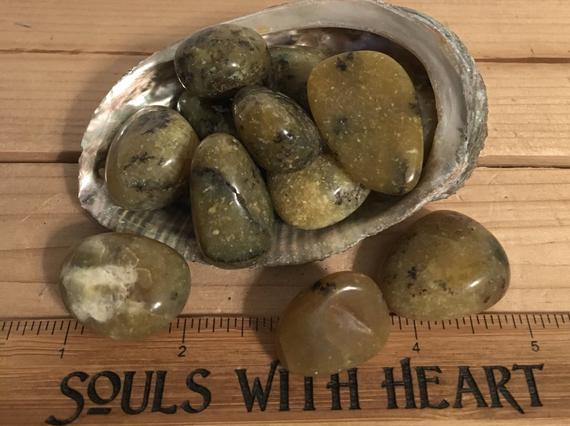 Yellow Opal Beautiful Large Tumbled Stones, Healing Stones, Healing Crystal,chakra Stones, Spiritual Stone