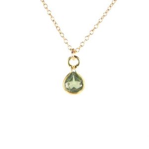 Shop Peridot Necklaces! Peridot necklace – gemstone necklace – august birthstone – crystal necklace – a tiny genuine peridot on 14k gold vermeil chain | Natural genuine Peridot necklaces. Buy crystal jewelry, handmade handcrafted artisan jewelry for women.  Unique handmade gift ideas. #jewelry #beadednecklaces #beadedjewelry #gift #shopping #handmadejewelry #fashion #style #product #necklaces #affiliate #ad