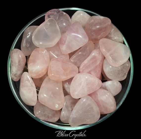 1 Xl Gemmy Rose Quartz Tumbled Stone Extra Quality Find True Love #rq52