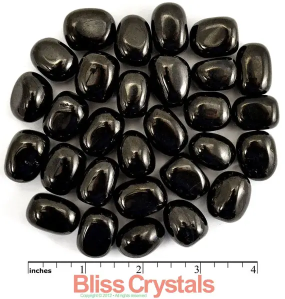 1 Medium Jet Tumbled Black Stone Crystal From Siberia - Natural Black Mineral Stone Polished #jt02