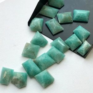 Shop Amazonite Cabochons! 15-16mm Amazonite Fancy Cut Cabochons, Amazonite Rose Cut Flat Back Cabochons, Blue Gemstones, Amazonite For Jewelry (5Pcs To 10Pcs Options) | Natural genuine stones & crystals in various shapes & sizes. Buy raw cut, tumbled, or polished gemstones for making jewelry or crystal healing energy vibration raising reiki stones. #crystals #gemstones #crystalhealing #crystalsandgemstones #energyhealing #affiliate #ad