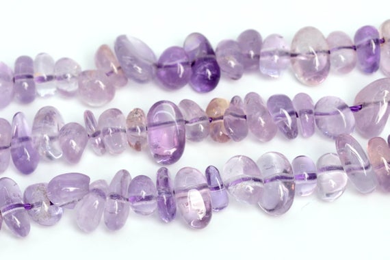 4-10mm Ametrine Beads Pebble Chips Grade Aa Genuine Natural Gemstone Beads 16" Bulk Lot Options (108402)