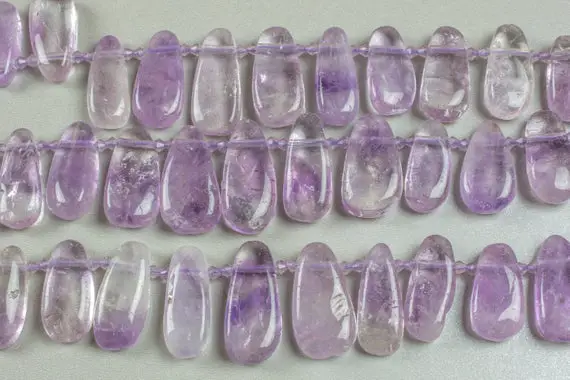 Natural Ametrine- Free Form Drops Beads- High Quality- 12*28mm- Full Strand 16" - 22 Pieces Gemstone Beads