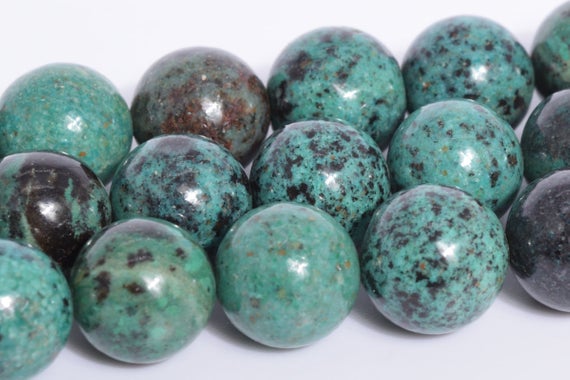 10mm Deep Green Chrysocolla Beads Grade Aa Genuine Natural Gemstone Full Strand Round Loose Beads 15.5" Bulk Lot Options (107873-2577)