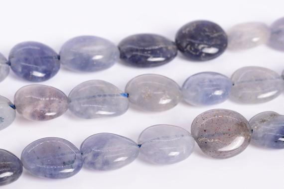 8-10mm Light Color Iolite Beads Pebble Nugget Grade A Genuine Natural Gemstone Full Strand Loose Beads 15.5" Bulk Lot Options (108034-2618)