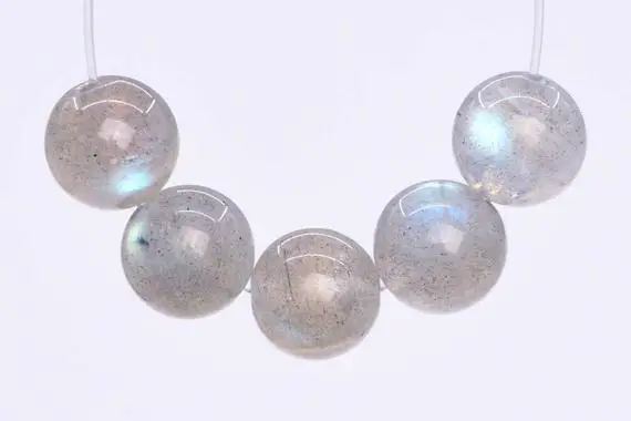 Genuine Natural Labradorite Gemstone Beads 7mm Light Gray Round Aaa Quality Loose Beads (103689)