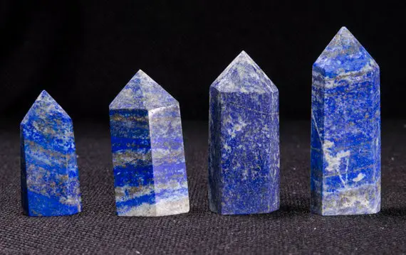 Natural Lapis Lazuli Crystal Points/lapis Lazuli Crystal Tower/crystal Grid/special Gift/meditation Stone/healing Stone-1pc